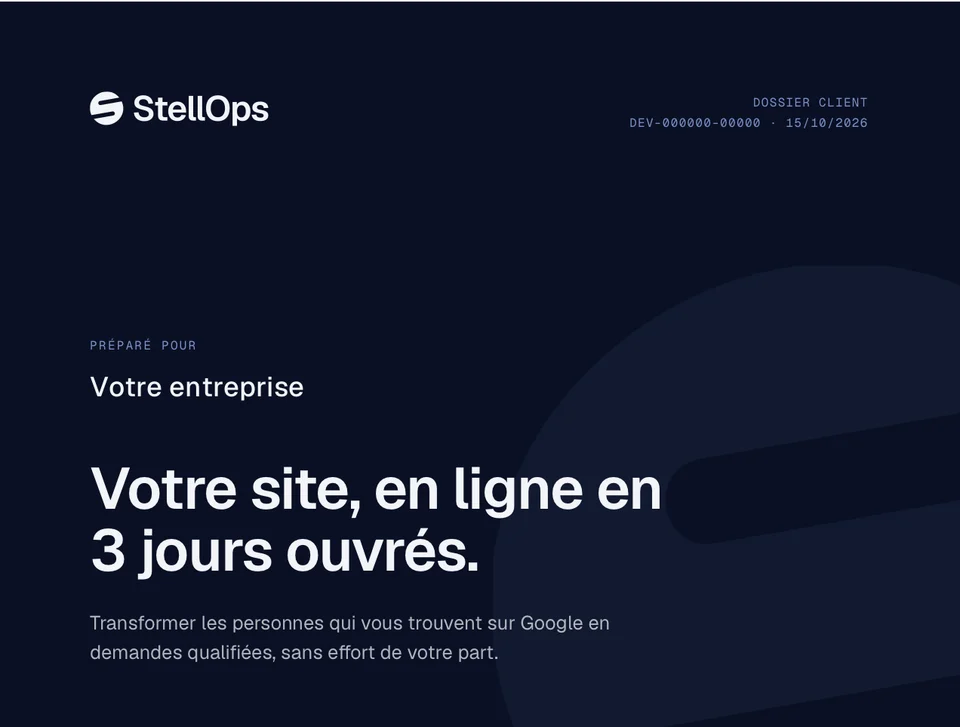 Dossier StellOps, page 1